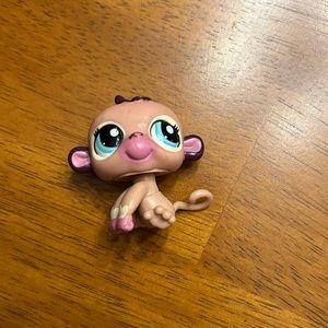 AUTHENTIC LPS Gazin Baby Tan and Pink Monkey 2006